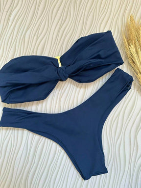 Biquíni Bege Asa Delta com Bojo Removível – Praiar