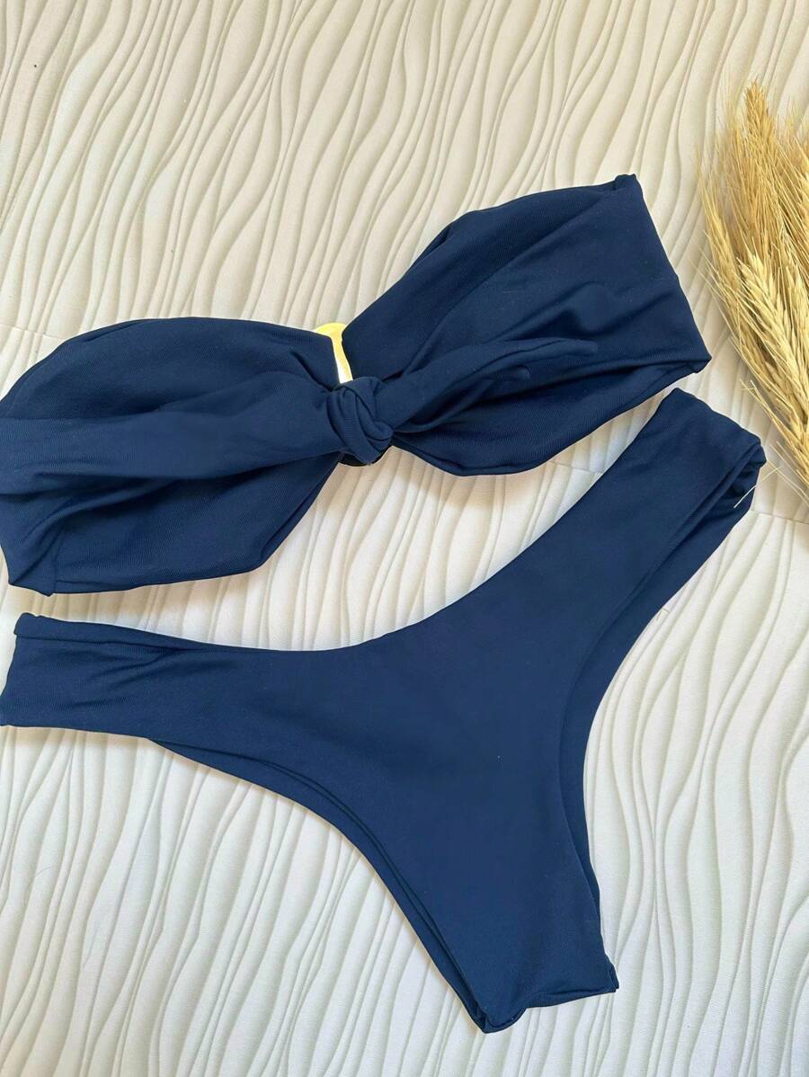 Biquíni Bege Asa Delta com Bojo Removível – Praiar