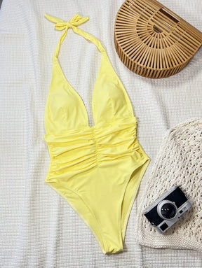 Maiô com Decote em V Profund -  Maviele