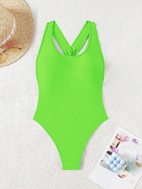 Maiô Sólido Torcido Franzido - Maviele