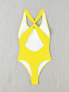 Maiô Sólido Torcido Franzido - Maviele