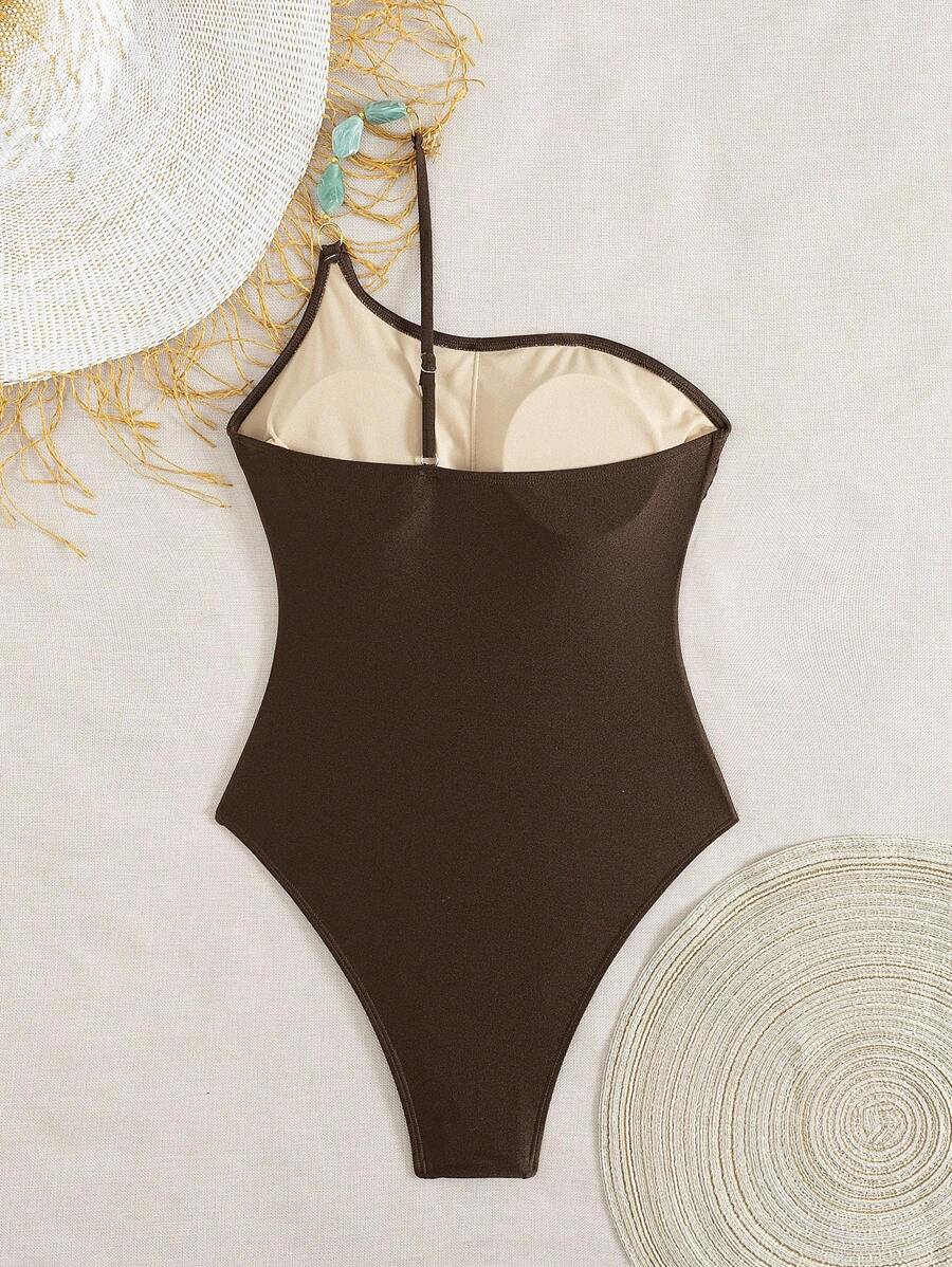 Maiô com decote irregular - Maviele