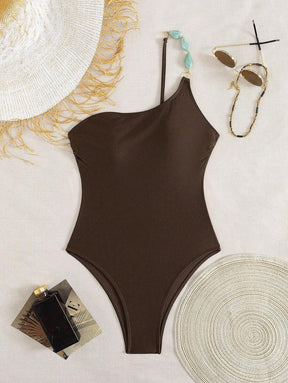 Maiô com decote irregular - Maviele