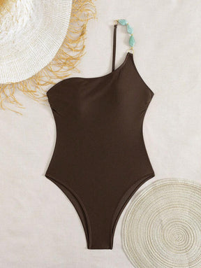 Maiô com decote irregular - Maviele