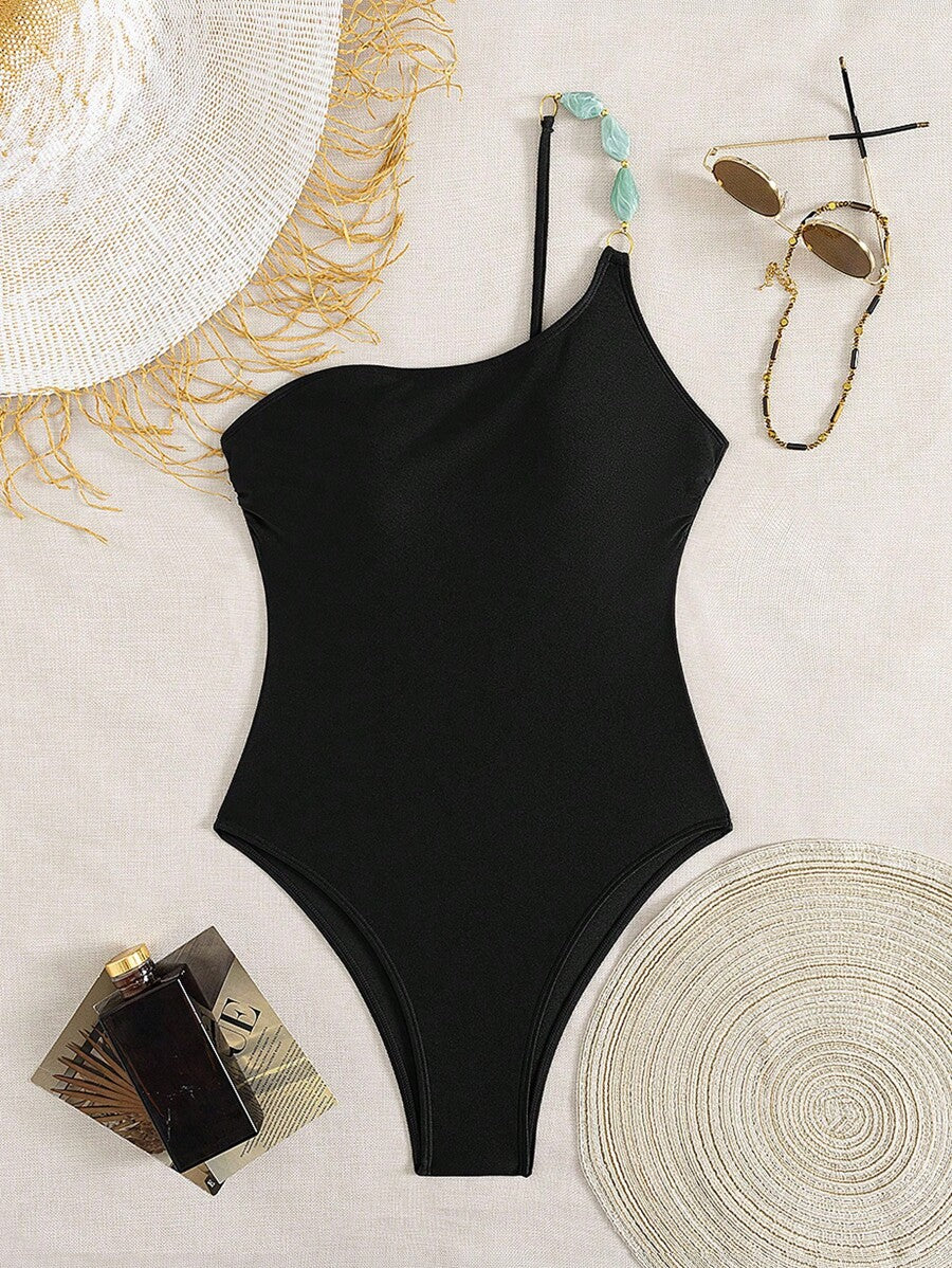 Maiô com decote irregular - Maviele