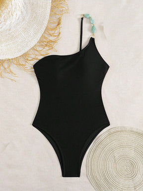 Maiô com decote irregular - Maviele