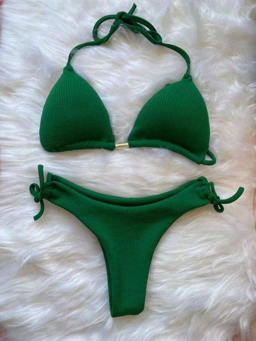 Biquini  Com Bojo e Fio Duplo Semi Fio Dental - Praiar