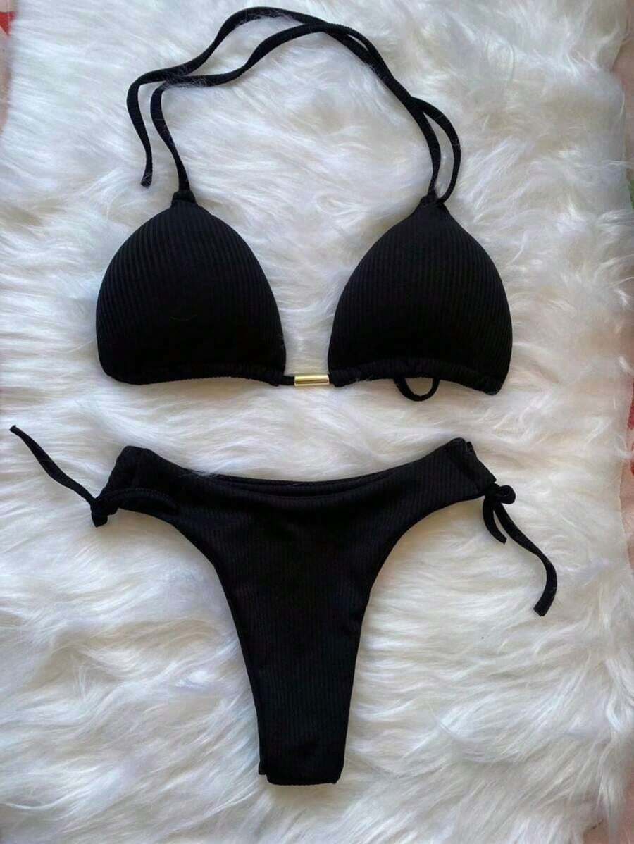 Biquini  Com Bojo e Fio Duplo Semi Fio Dental - Praiar