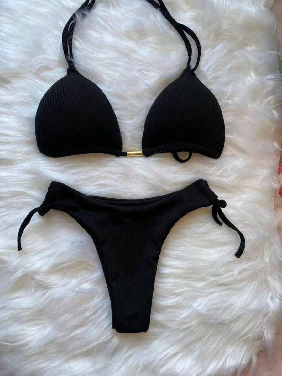 Biquini  Com Bojo e Fio Duplo Semi Fio Dental - Praiar