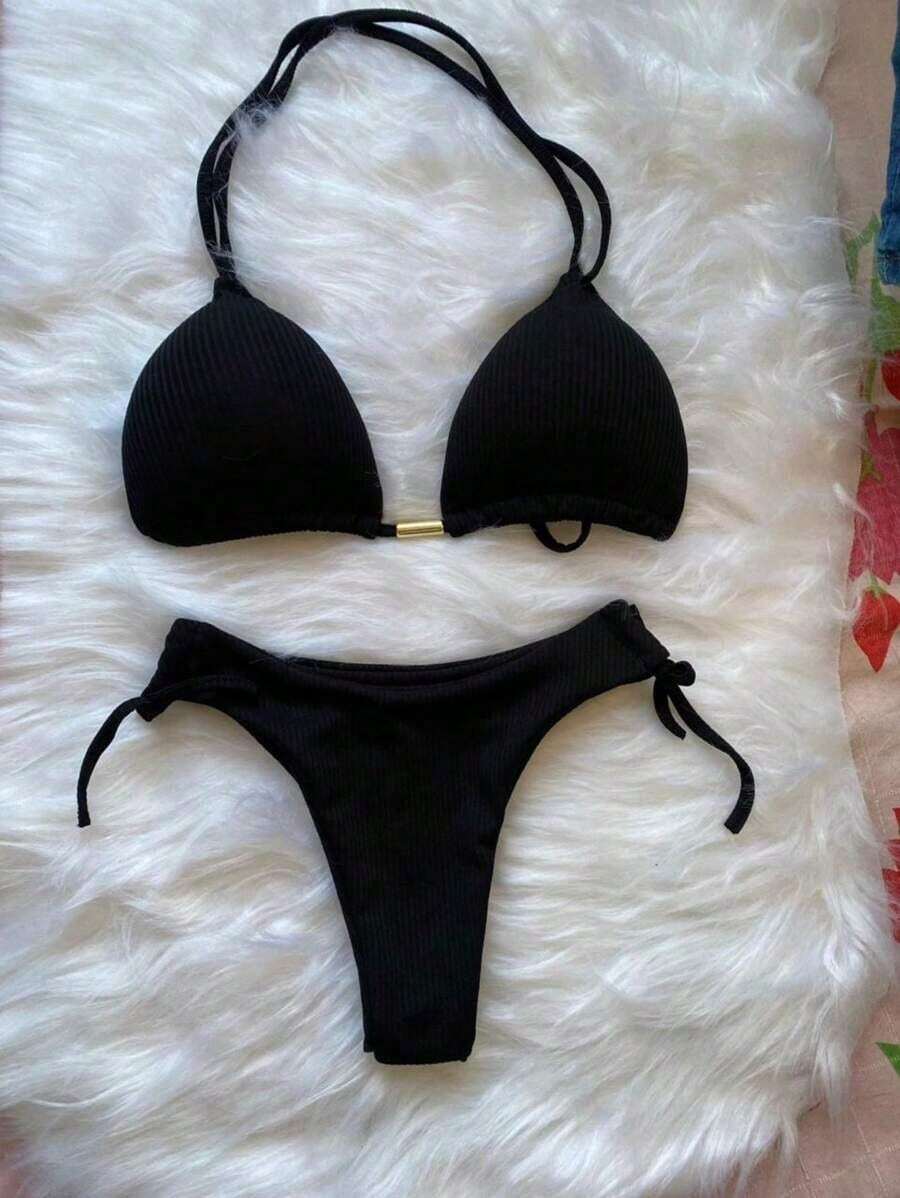 Biquini  Com Bojo e Fio Duplo Semi Fio Dental - Praiar