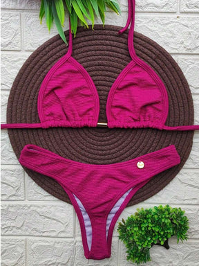 Conjunto de Biquini asadelta Annaruga Estilo cortininha