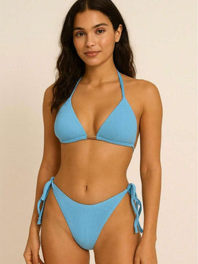 Biquini Cortininha Canelado - Maviele