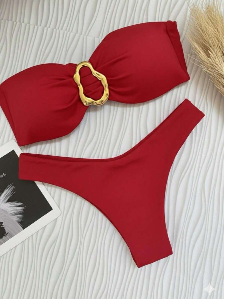 Biquíni Bege Asa Delta com Bojo Removível – Praiar