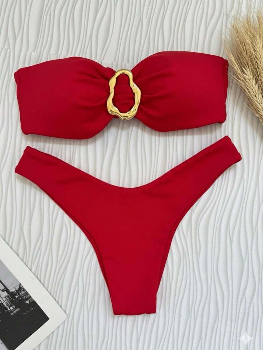 Biquíni Bege Asa Delta com Bojo Removível – Praiar