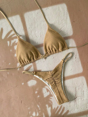 2 Peças Conjunto de Maiô Bikini Cortininha - Praiar