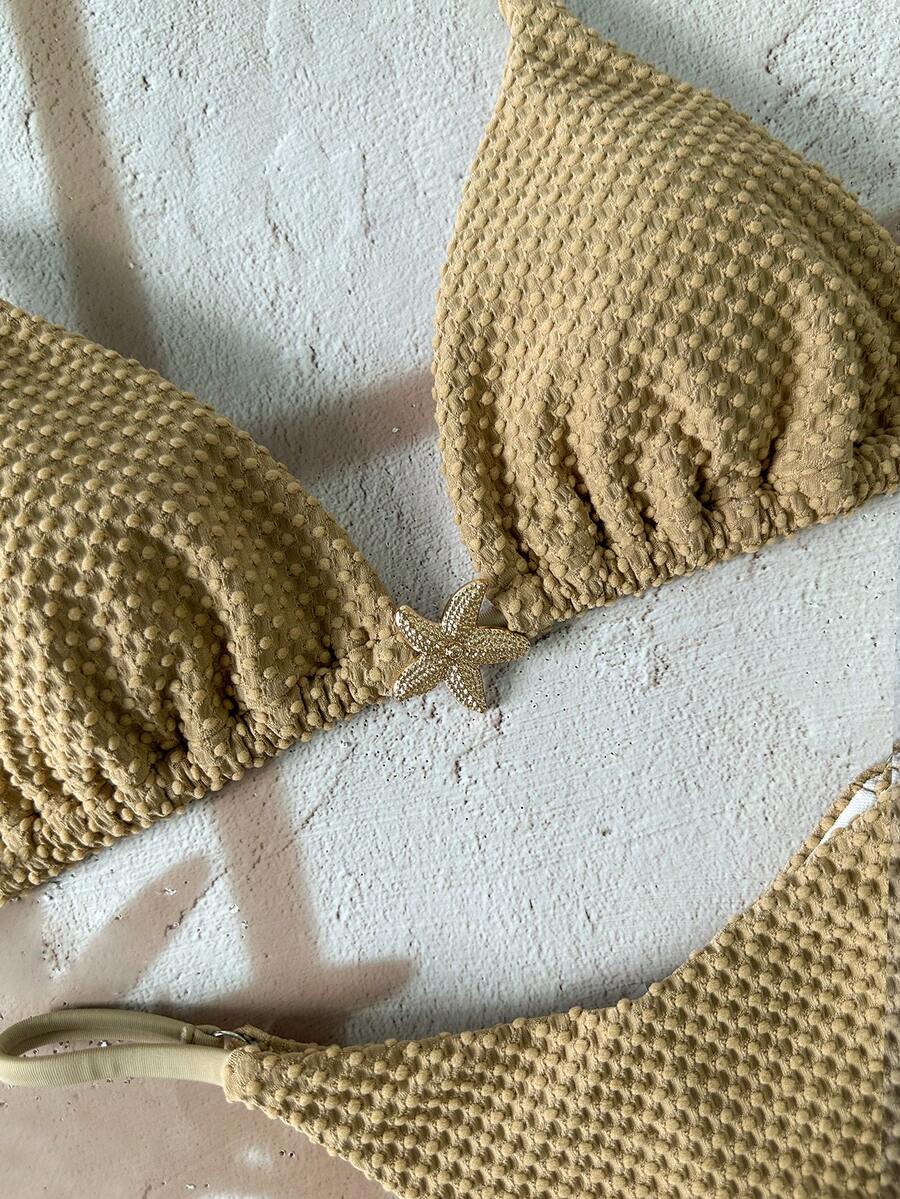 2 Peças Conjunto de Maiô Bikini Cortininha - Praiar
