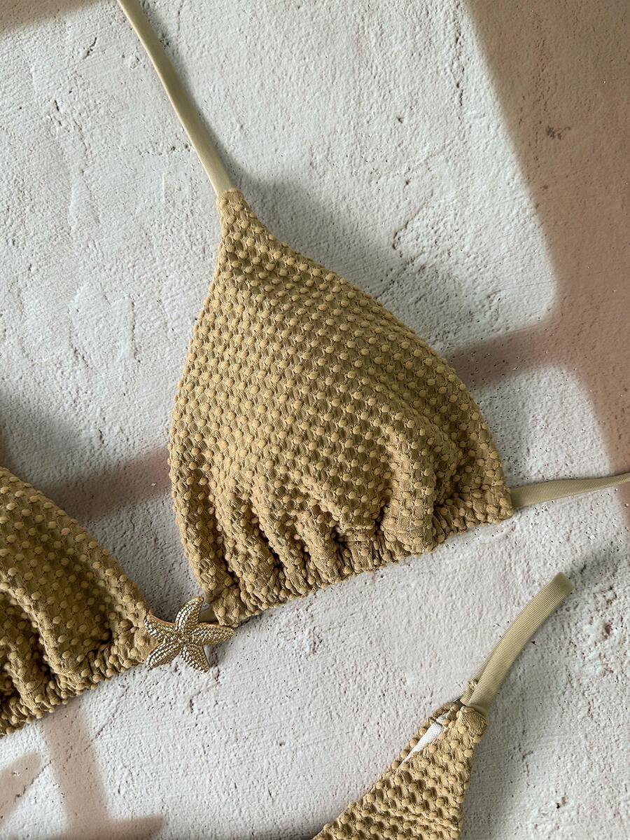 2 Peças Conjunto de Maiô Bikini Cortininha - Praiar